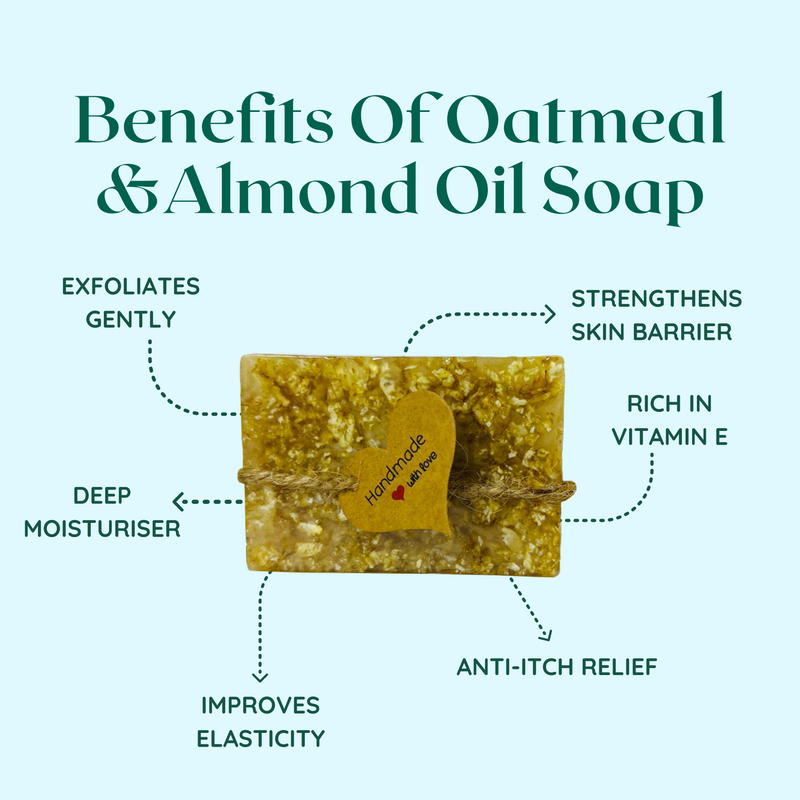 Almond Oil and Oatmeal Soap